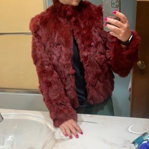 Wilson leather fur jacket